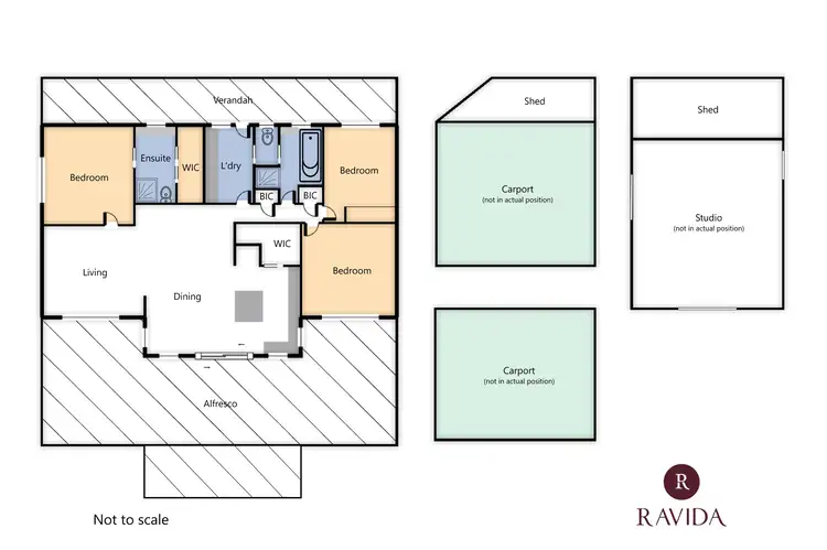 Floorplan of Homely house listing, 18 LACEY LANE, Stanley VIC 3747
