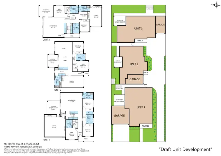 Floorplan of Homely house listing, 96 Hovell Street, Echuca VIC 3564
