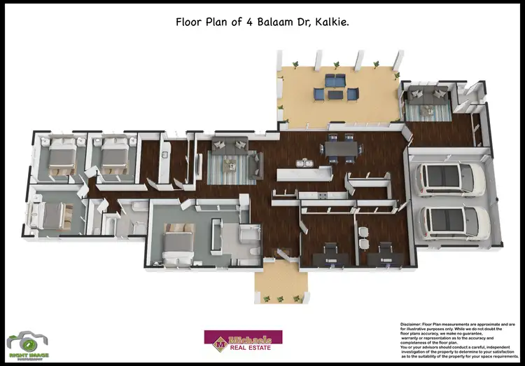 Floorplan of Homely house listing, 4 Balaam Drive, Kalkie QLD 4670