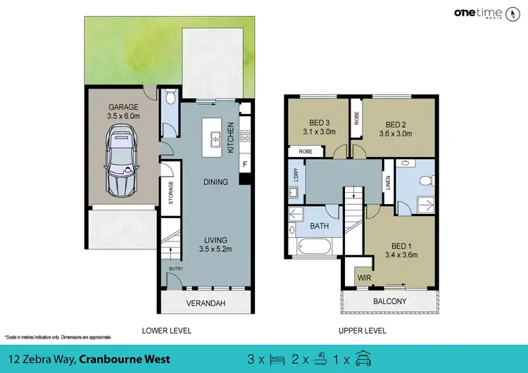 Floorplan of Homely townhouse listing, 12 Zebra Way, Cranbourne West VIC 3977