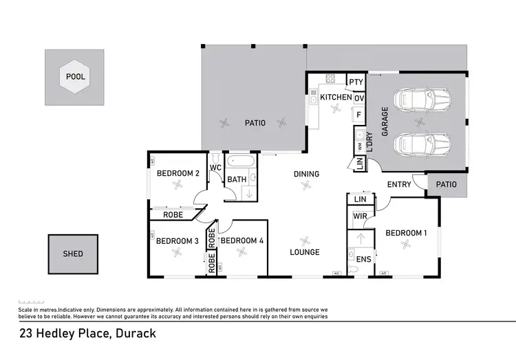 Floorplan of Homely house listing, 23 Hedley Place, Durack NT 830