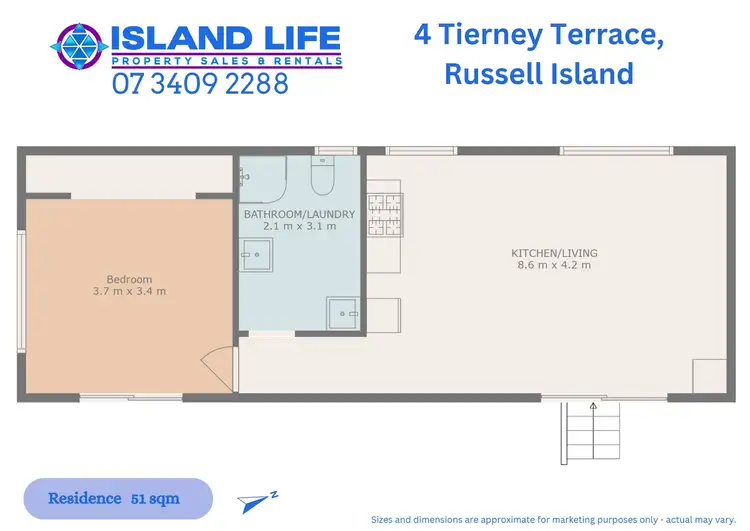 Floorplan of Homely house listing, 4 TIERNEY TERRACE, Russell Island QLD 4184
