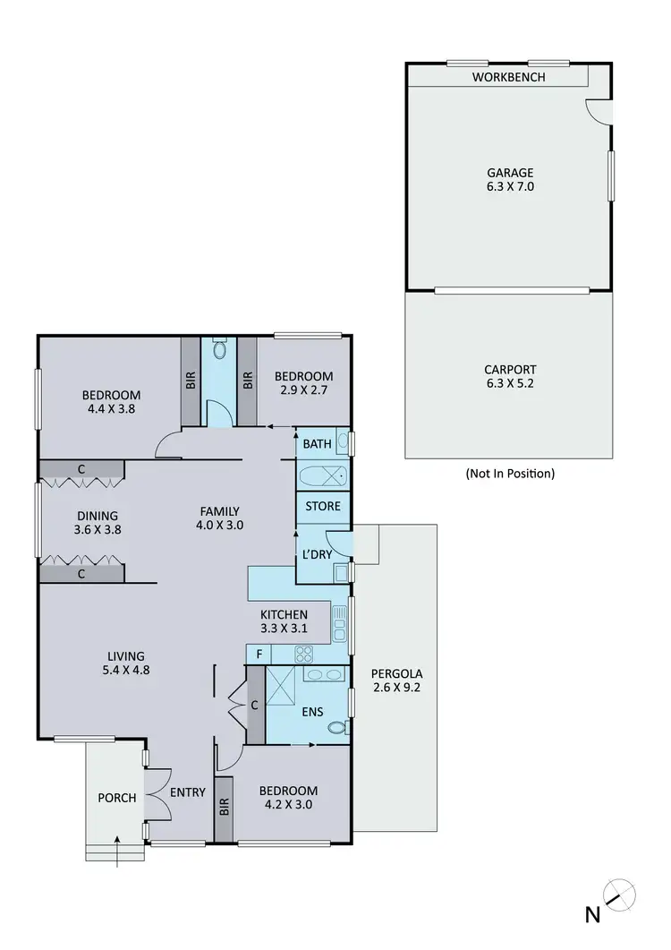 Floorplan of Homely house listing, 8 Grove End Road, Endeavour Hills VIC 3802
