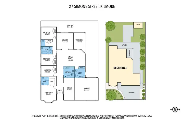 Floorplan of Homely house listing, 27 SIMONE STREET, Kilmore VIC 3764