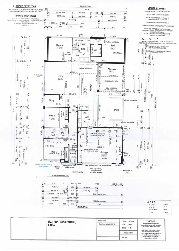 Floorplan of Homely house listing, 22 Fontelina Parade, Iluka WA 6028