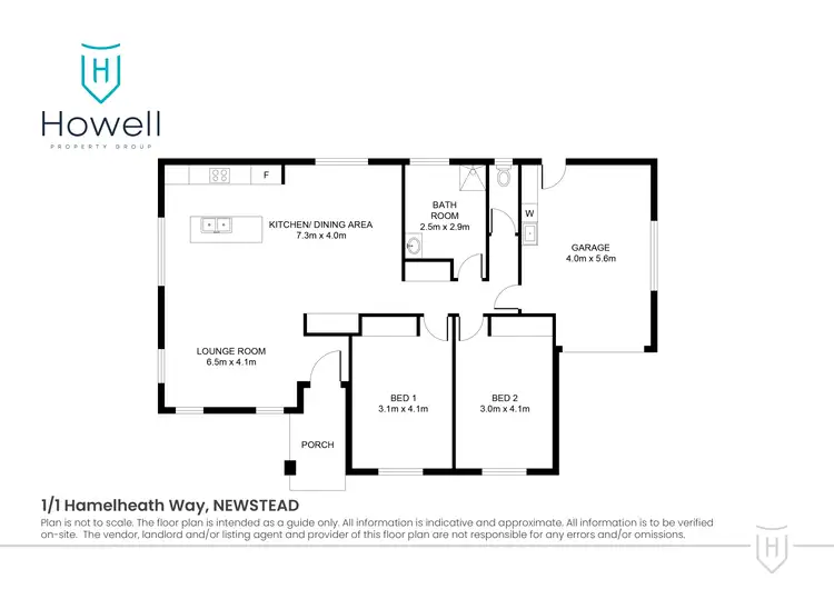 Floorplan of Homely unit listing, 1/1 Hamelheath Way, Newstead TAS 7250