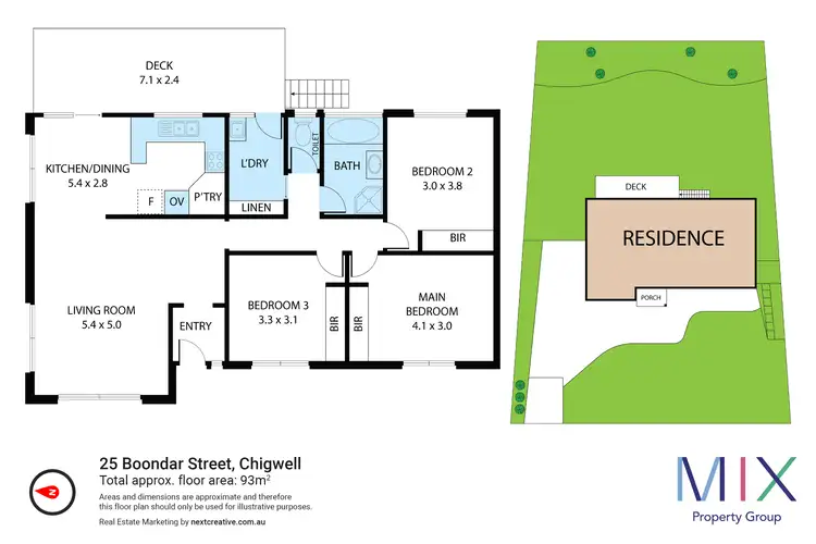 Floorplan of Homely house listing, 25 Boondar Street, Chigwell TAS 7011