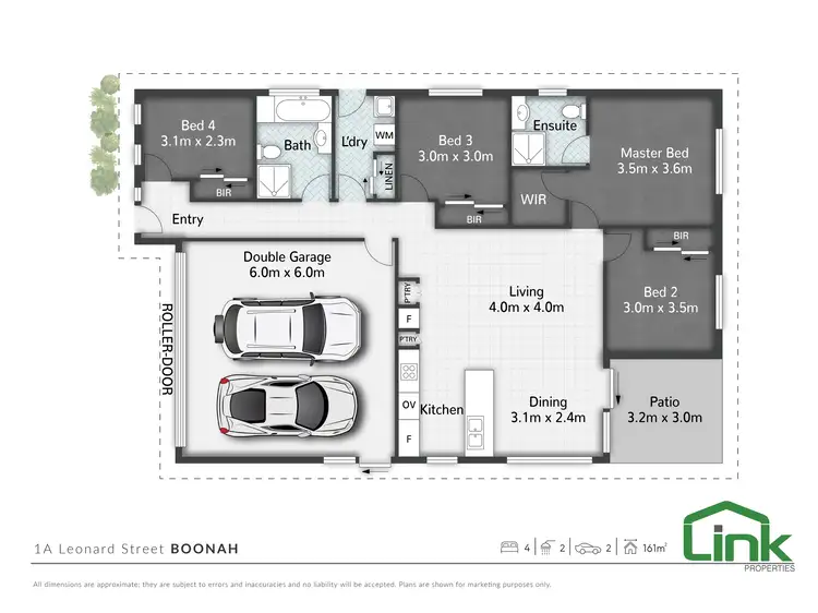 Floorplan of Homely house listing, 1a Leonard Street, Boonah QLD 4310