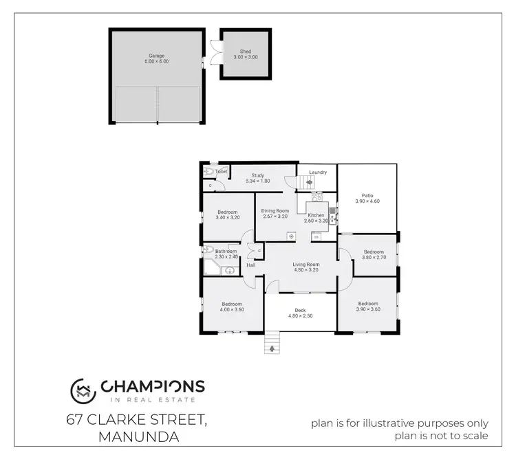 Floorplan of Homely house listing, 67 Clarke Street, Manunda QLD 4870