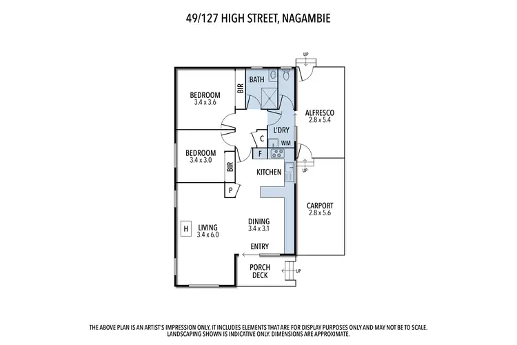 Floorplan of Homely house listing, Unit 49/127 High Street, Nagambie VIC 3608