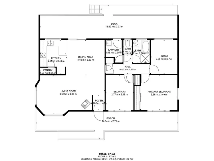 Floorplan of Homely rural property listing, 5 Maiala Lane, Mudgee NSW 2850