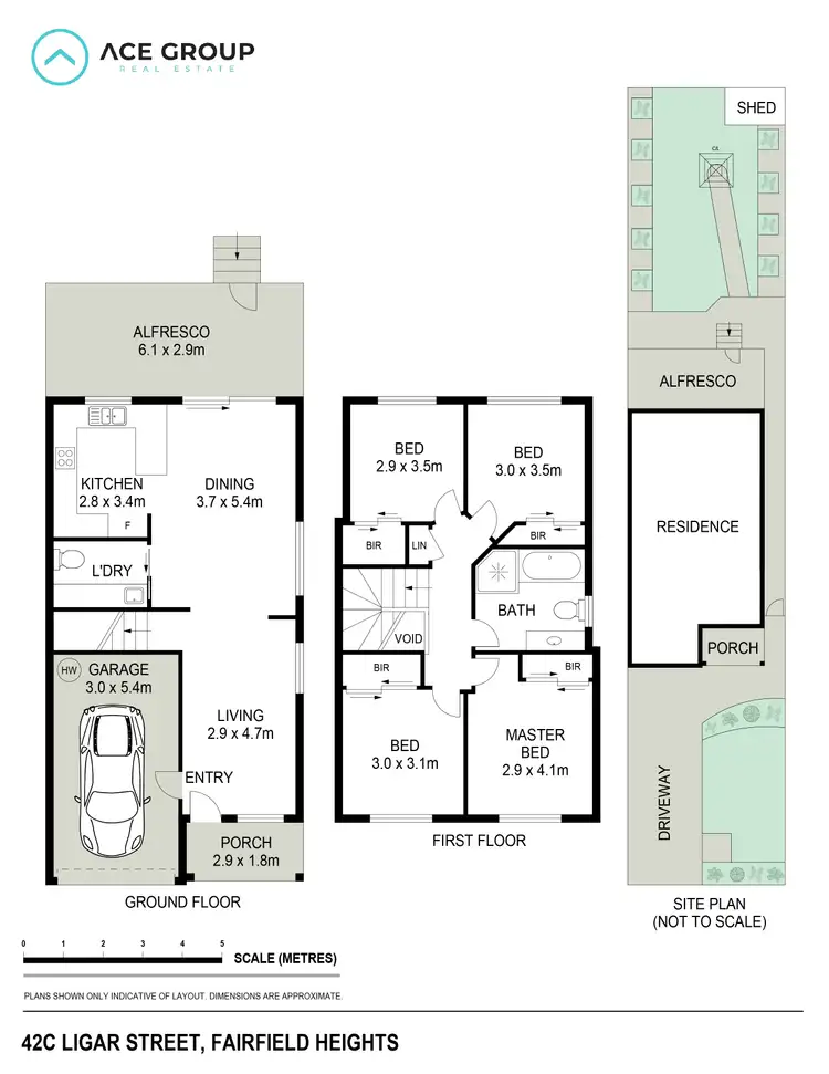 Floorplan of Homely semi-detached listing, 42C Ligar Street, Fairfield Heights NSW 2165