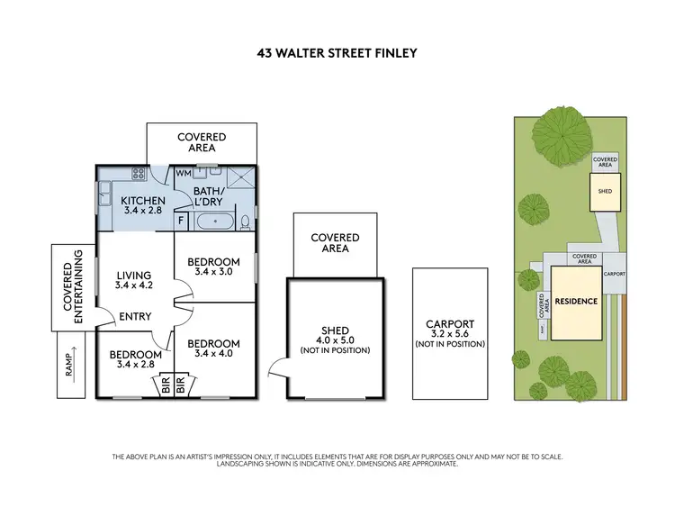 Floorplan of Homely house listing, 43 Walter Street, Finley NSW 2713