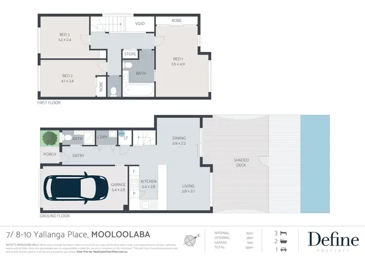Floorplan of Homely townhouse listing, 7/8-10 Yallanga Place, Mooloolaba QLD 4557