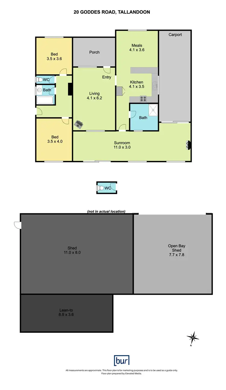 Floorplan of Homely rural property listing, 20 Goddes Road, Tallandoon VIC 3701