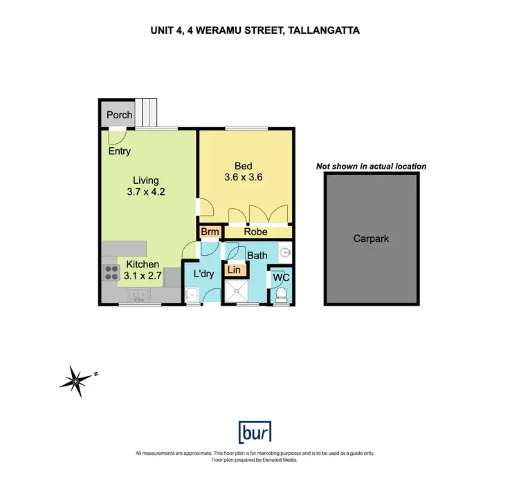 Floorplan of Homely unit listing, 4/4 Weramu Street, Tallangatta VIC 3700
