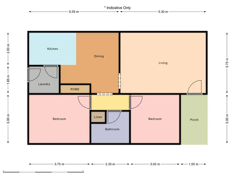 Floorplan of Homely unit listing, 2/10 COOLABAH DRIVE, Taree NSW 2430