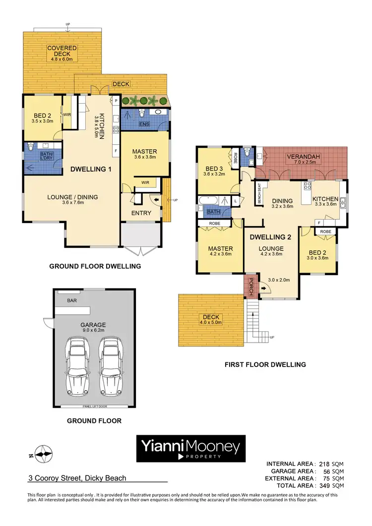 Floorplan of Homely house listing, 3 Cooroy Street, Dicky Beach QLD 4551