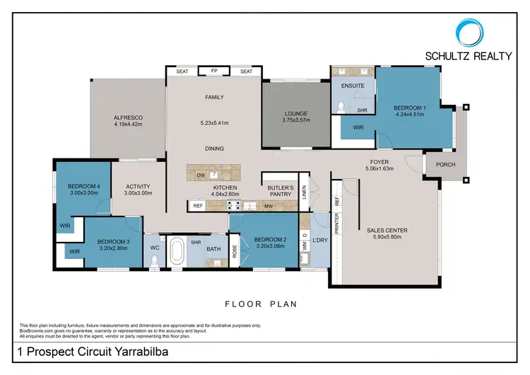 Floorplan of Homely house listing, 1 Prospect Circuit, Yarrabilba QLD 4207