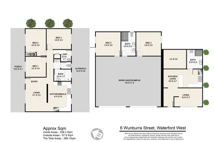 Floorplan of Homely house listing, 6 Wunburra Street, Waterford West QLD 4133