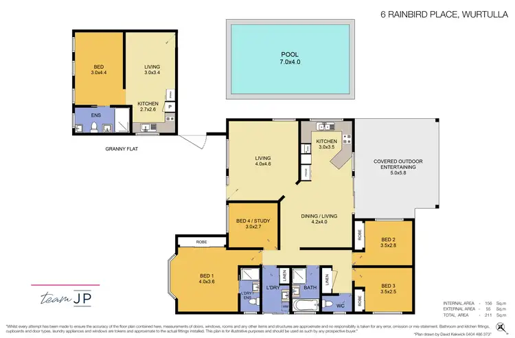 Floorplan of Homely house listing, 6 Rainbird Place, Wurtulla QLD 4575