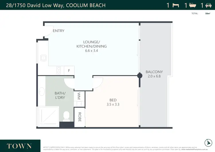 Floorplan of Homely apartment listing, 28/1750 David Low Way, Coolum Beach QLD 4573