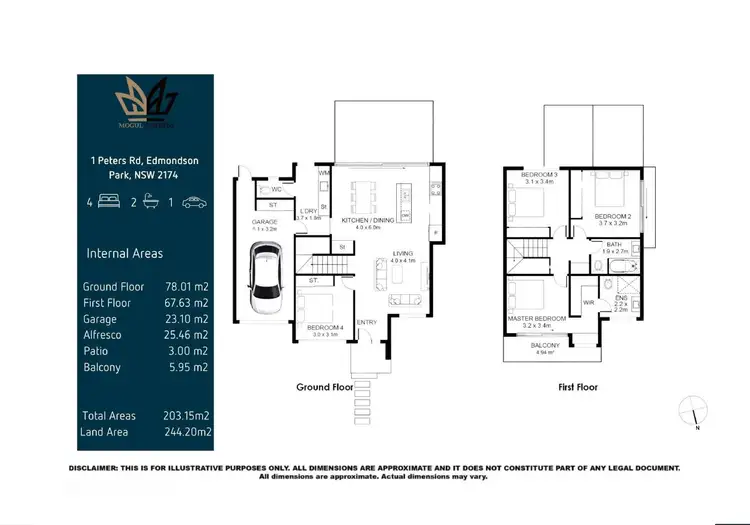 Floorplan of Homely townhouse listing, 3 Peters Road, Edmondson Park NSW 2174