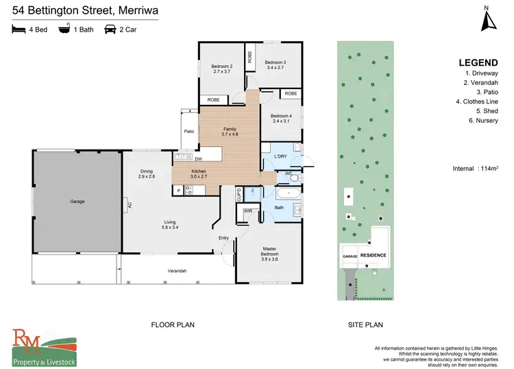 Floorplan of Homely house listing, 54 Bettington Street, Merriwa NSW 2329