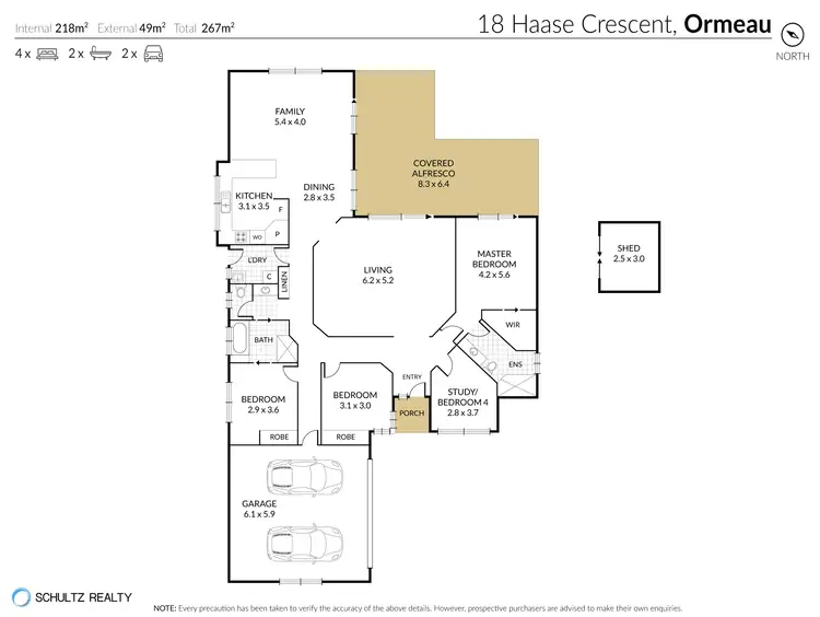 Floorplan of Homely house listing, 18 Haase Crescent, Ormeau QLD 4208