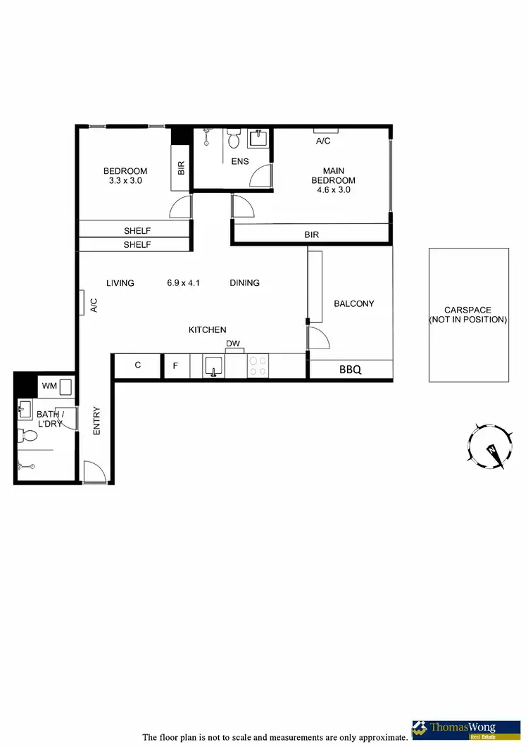 Floorplan of Homely apartment listing, 1606/12 Claremont Street, South Yarra VIC 3141