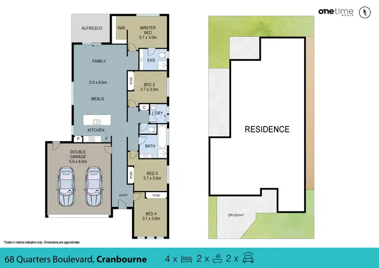 Floorplan of Homely house listing, 68 Quarters Boulevard, Cranbourne West VIC 3977