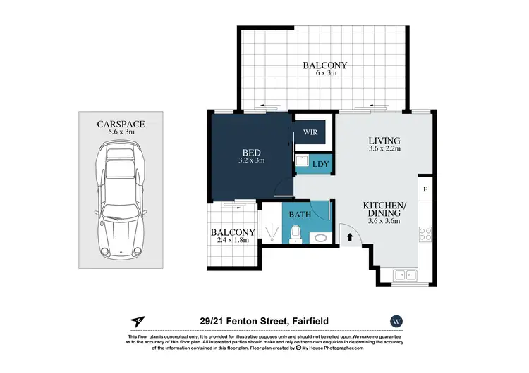 Floorplan of Homely unit listing, 29/21 Fenton Street, Fairfield QLD 4103