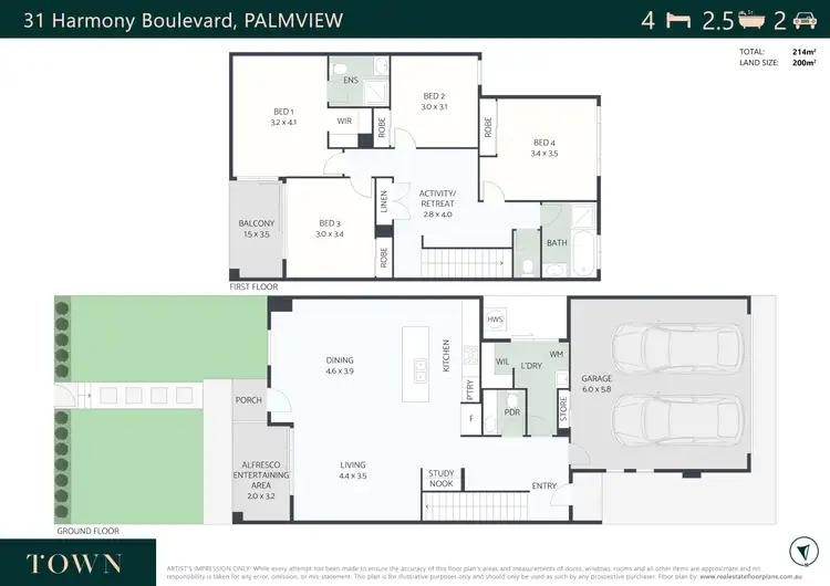 Floorplan of Homely house listing, 31 Harmony Boulevard, Palmview QLD 4553