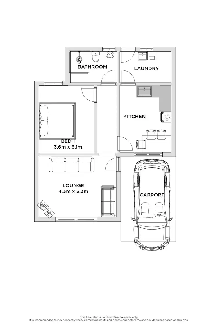 Floorplan of Homely unit listing, 8/55 JUBILEE HIGHWAY EAST, Mount Gambier SA 5290