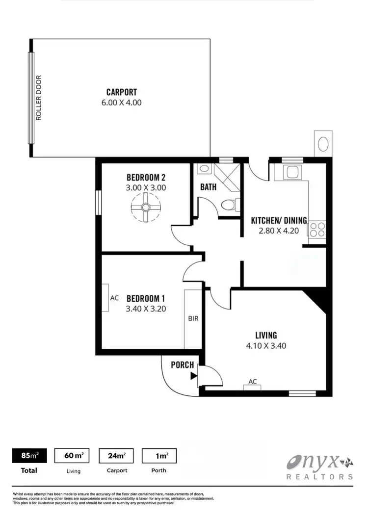 Floorplan of Homely semi-detached listing, 6 Box Court, Woodville North SA 5012