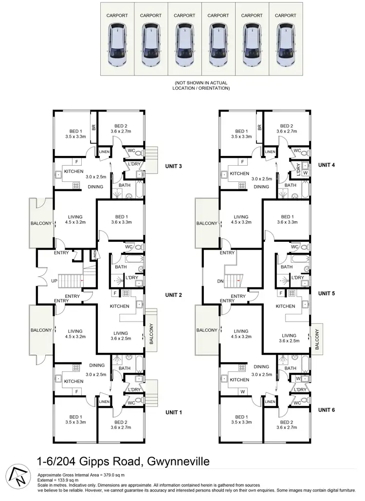 Floorplan of Homely block of units listing, 204 Gipps Road, Gwynneville NSW 2500