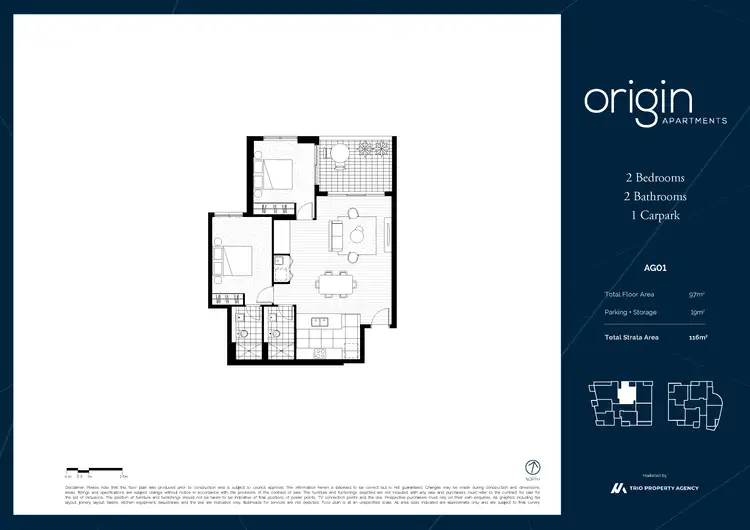 Floorplan of Homely apartment listing, G01/1A Crandon Road, Epping NSW 2121