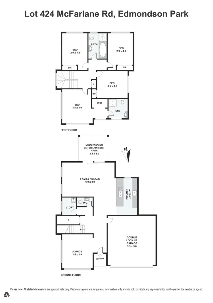 Floorplan of Homely house listing, 424 McFarlane Road, Edmondson Park NSW 2174