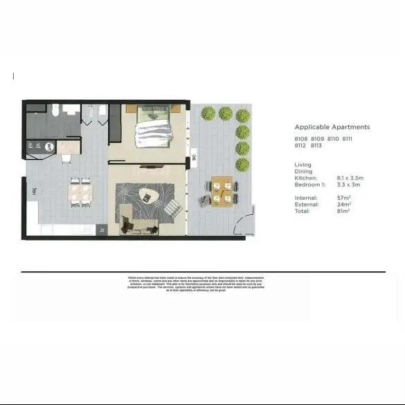 Floorplan of Homely apartment listing, 8113/43 Forbes Street, West End QLD 4101
