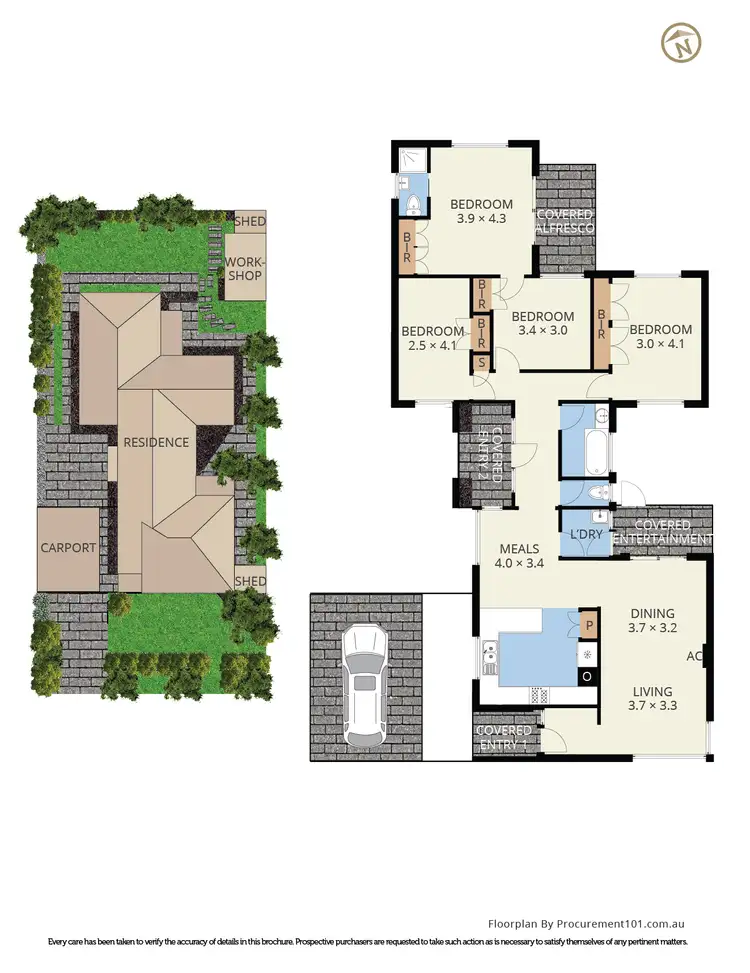 Floorplan of Homely house listing, 18 Rawdon Hill Drive, Dandenong North VIC 3175