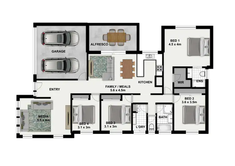 Floorplan of Homely house listing, 5 Messara Cct, Durack QLD 4077
