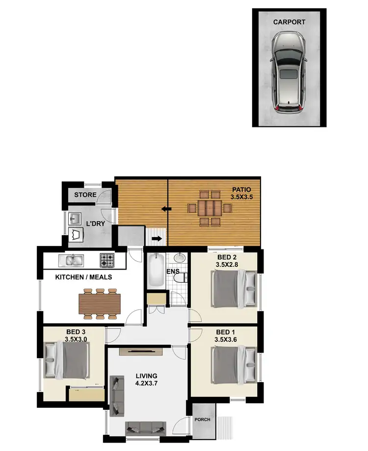 Floorplan of Homely house listing, 77 Deodar St, Inala QLD 4077