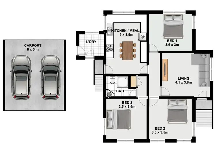 Floorplan of Homely house listing, 7 Ilex Street, Inala QLD 4077