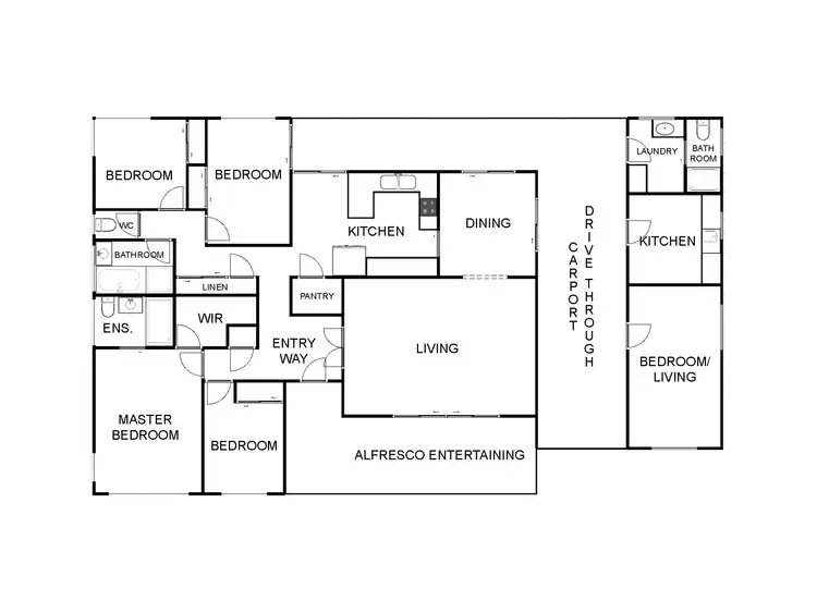 Floorplan of Homely rural property listing, 1802 New England Highway, Moonbi NSW 2353
