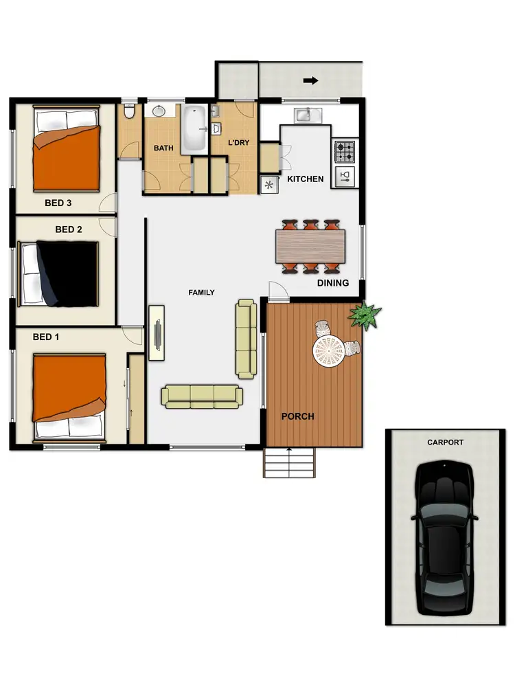 Floorplan of Homely house listing, 137 Sinclair Drive, Ellen Grove QLD 4078