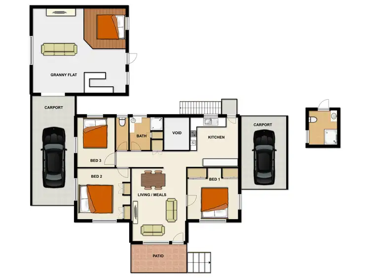 Floorplan of Homely house listing, 21 Spoonbill Street, Inala QLD 4077