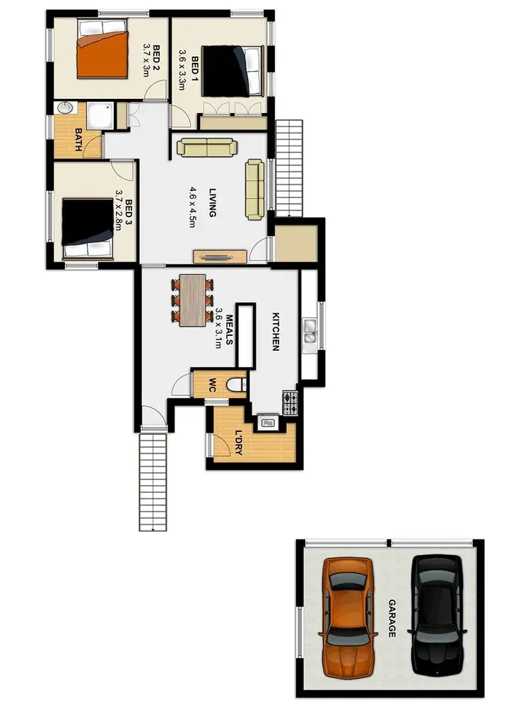 Floorplan of Homely house listing, 55 Rosemary Street, Inala QLD 4077