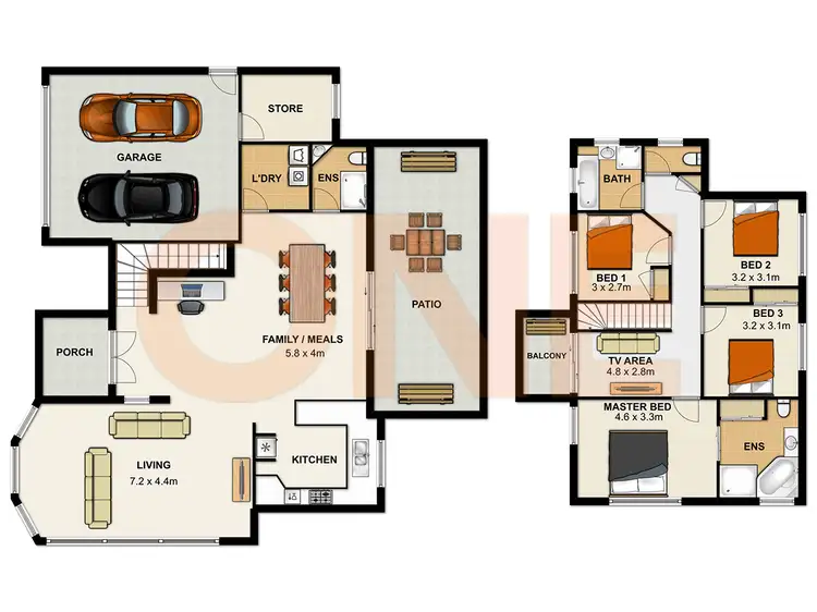 Floorplan of Homely house listing, 44 Treeline Place, Durack QLD 4077