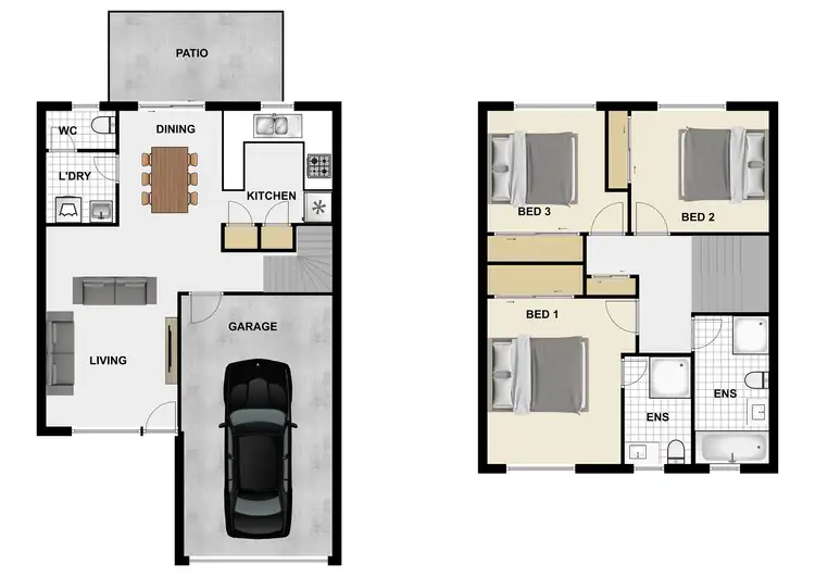 Floorplan of Homely townhouse listing, Unit 42/125 Orchard Rd, Richlands QLD 4077