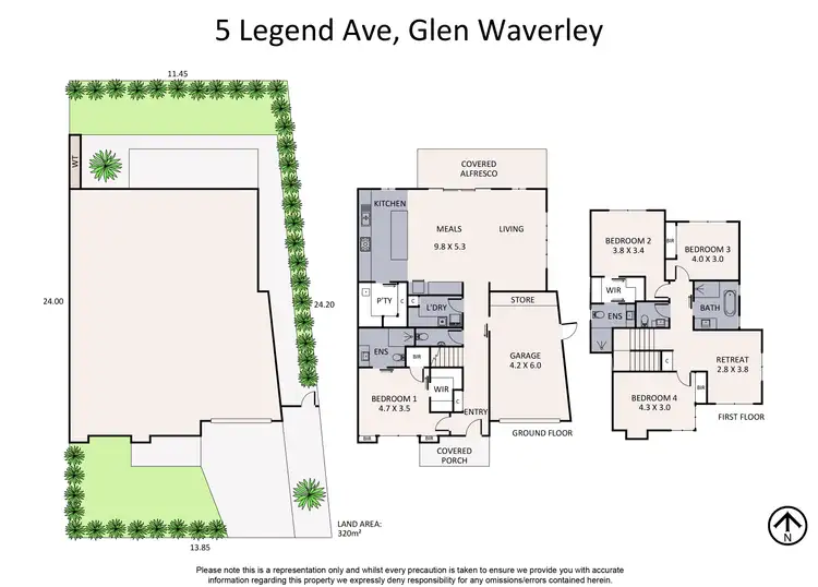 Floorplan of Homely house listing, 5 Legend Avenue, Glen Waverley VIC 3150